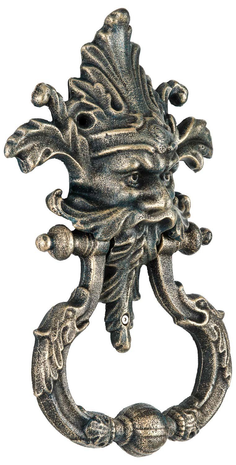 Figur Türklopfer im Faun Antik-Stil Eisen Aubaho - Skulptur Teufel Dekoobjekt (a) 33cm