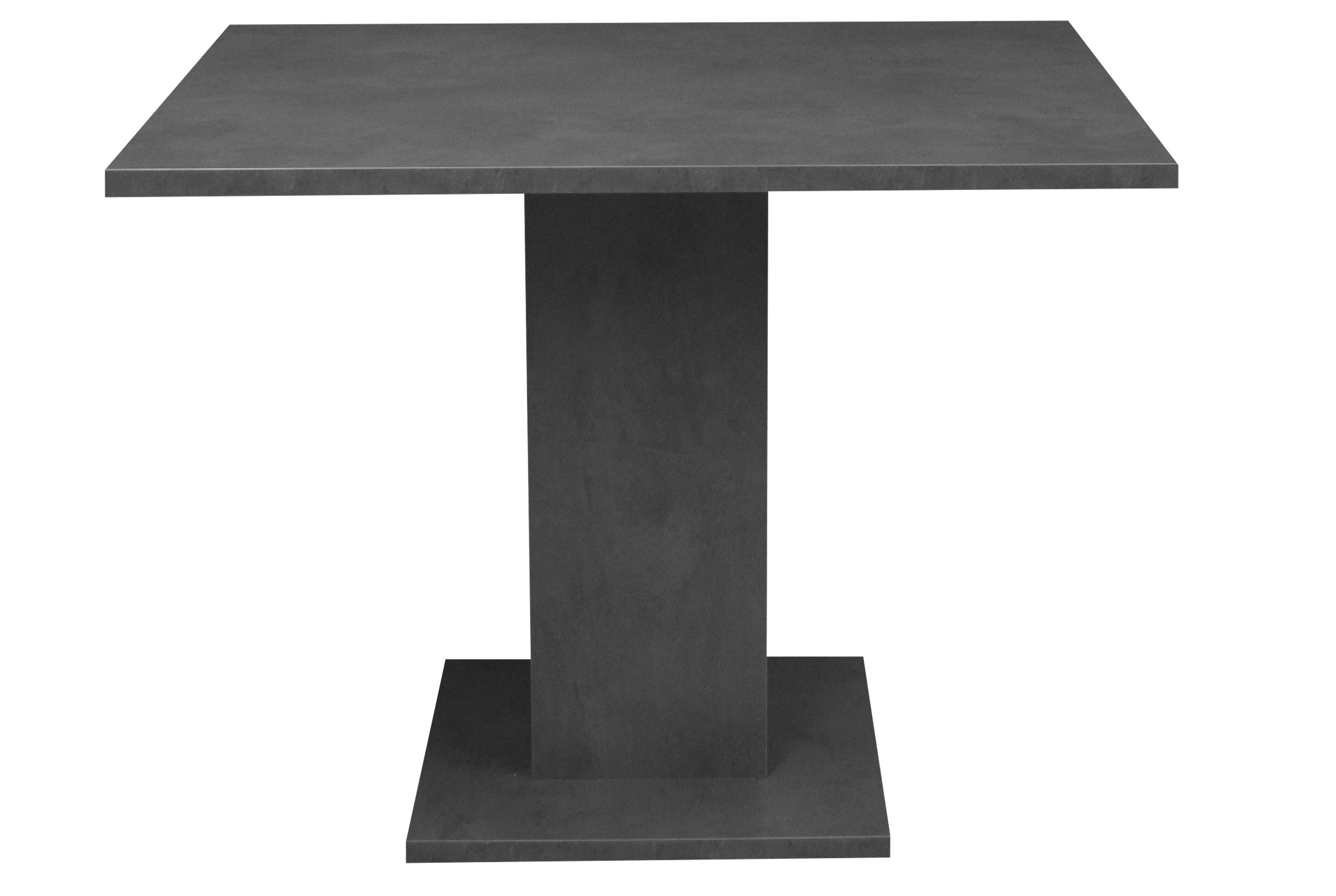 Säulen-Esstisch in graphit - 80x76x80cm (BxHxT)