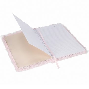 Sarcia.eu Tagebuch Einhorn-Plüsch-Notizbuch/Tagebuch rosa, liniert DIN A5