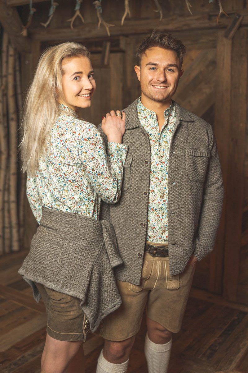 OS Trachten Strickjacke Zelado Tailliert