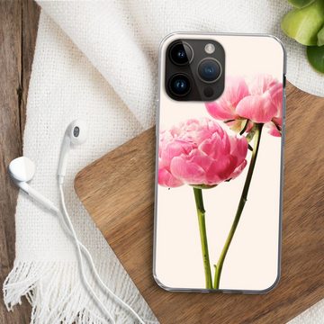 MuchoWow Handyhülle Blumen - Blüte - Rosa, Handyhülle Telefonhülle Apple iPhone 14 Pro Max