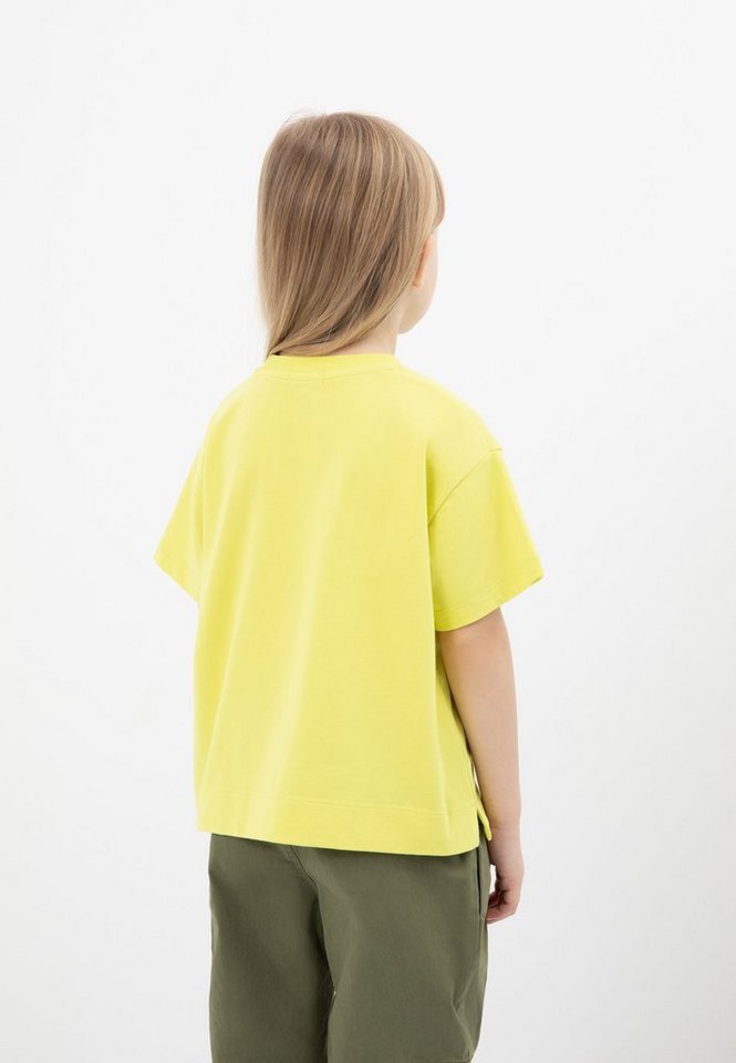 Gulliver T-Shirt mit trendigem Frontdruck, Gerader Schnitt mit  Seitenschlitzen für Komfort