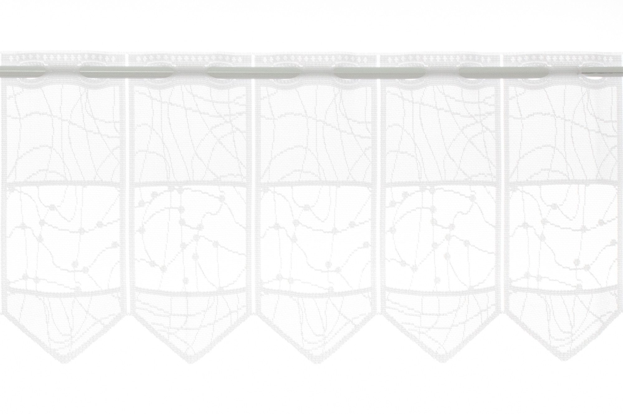 Gardinen Kranzusch Scheibengardine Jacquard mit verschlungen Linien (1 St), günstig online kaufen