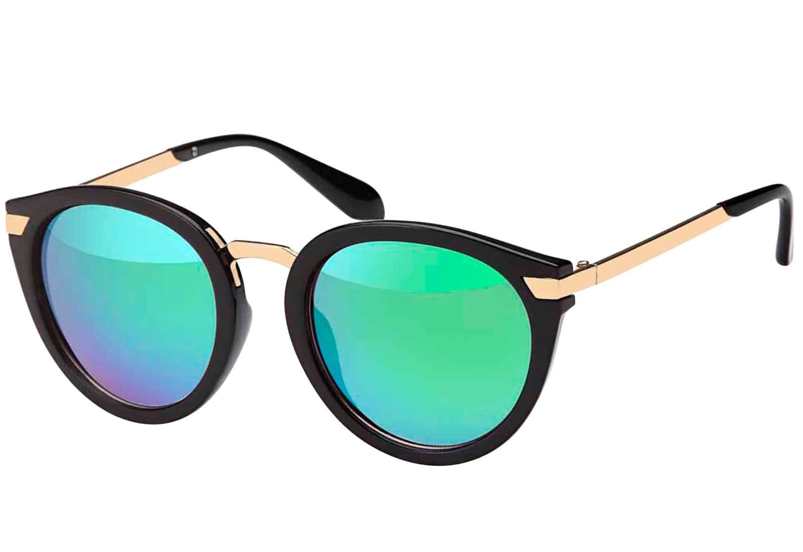 Wayfarer Rundglas Damen Sonnenbrille