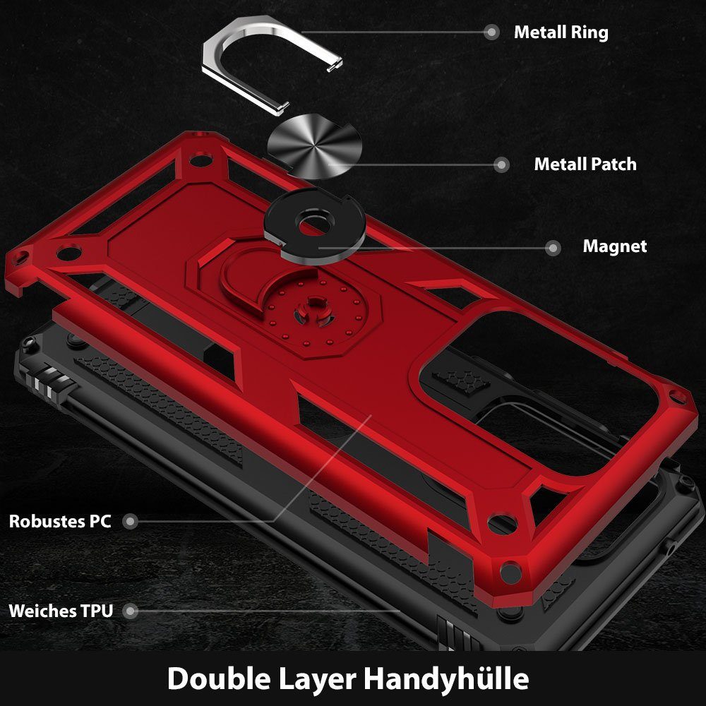 FITSU Handyhülle Handyhülle für Samsung Galaxy S20 Ultra Hülle Outdoor Case 6,9 Zoll, Robuste Handyhülle stabile Schutzhülle Cover Case mit Kamera Slider