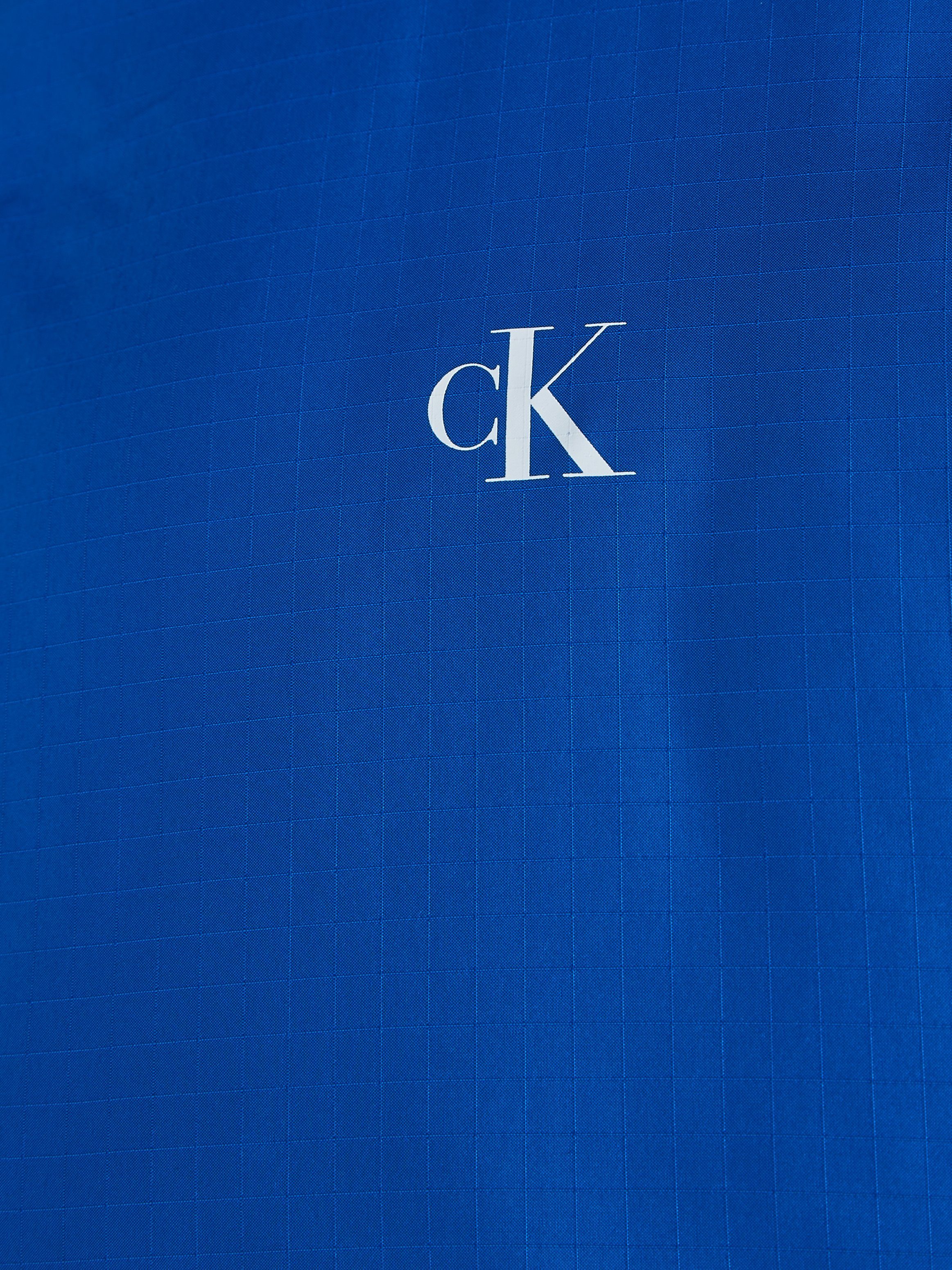 PUFFER Calvin Jeans Steppjacke Klein REVERSIBLE blau-grau 90s