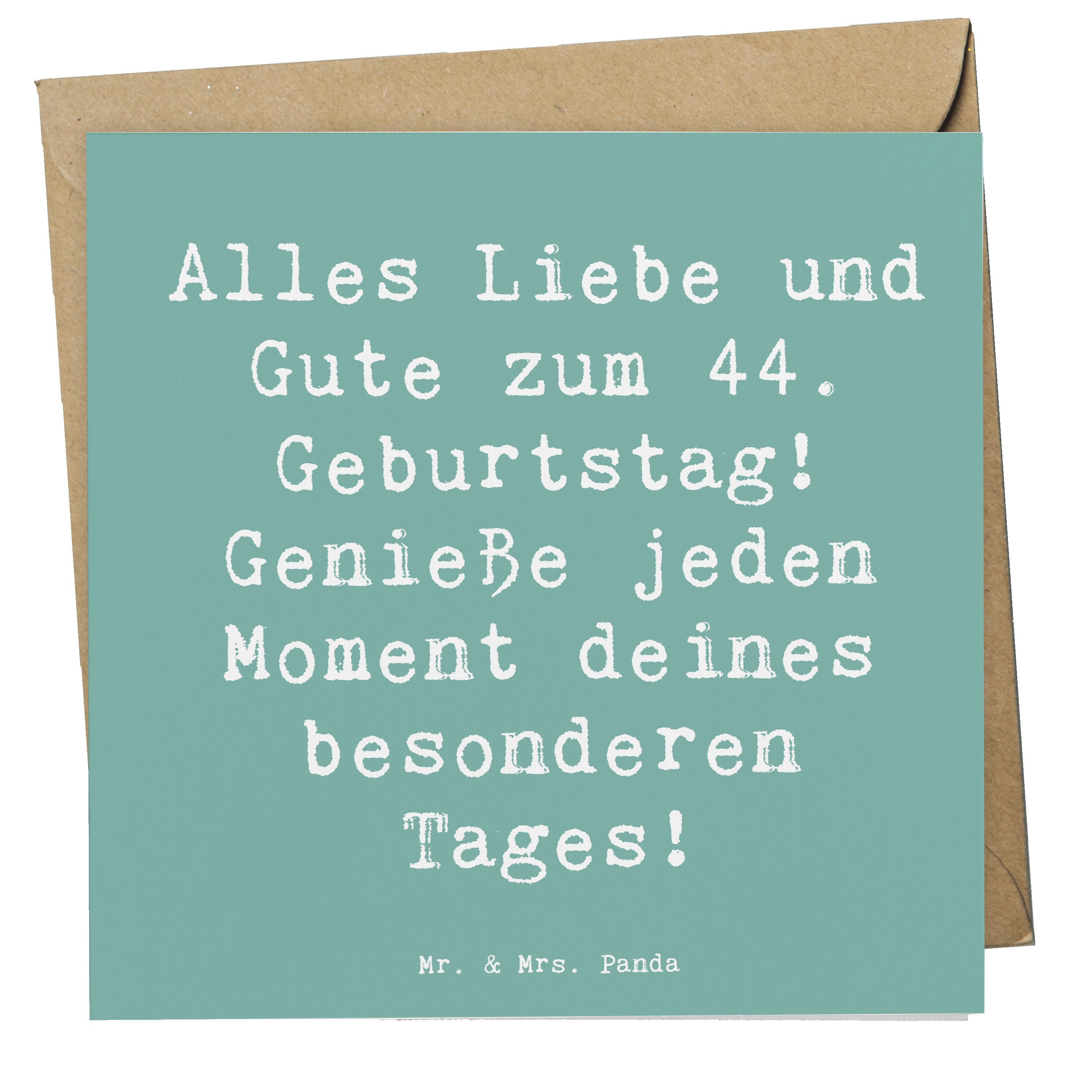 Grußkarte 44. Geburtstag - Meeresbrise - Geschenk, besonderer Tag, Hochwertige