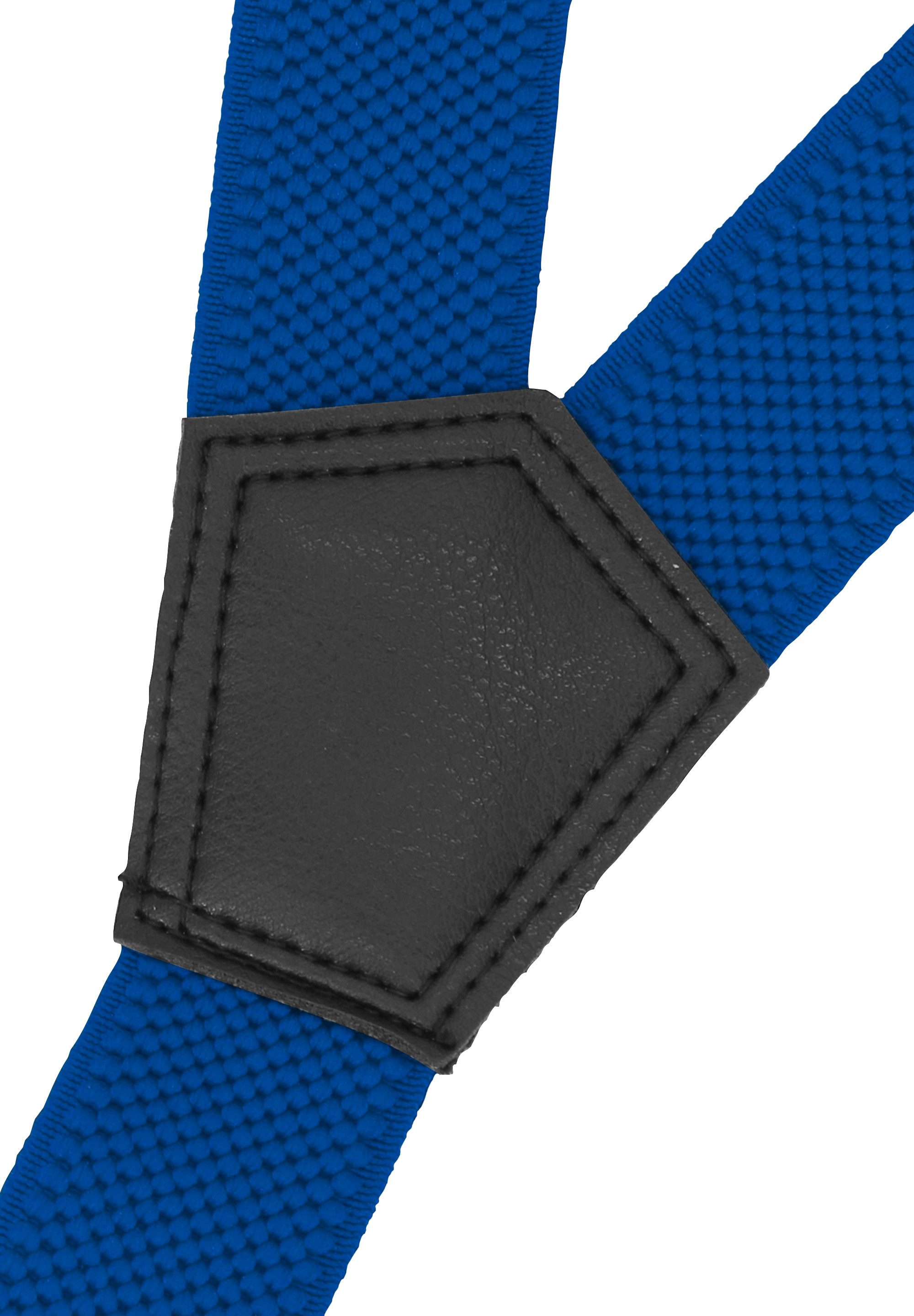 Fabio Farini Hosenträger Schmales Y-Design mit 2,5cm Breite verstellbar mit extra starken Clipverschluss, Royalblau