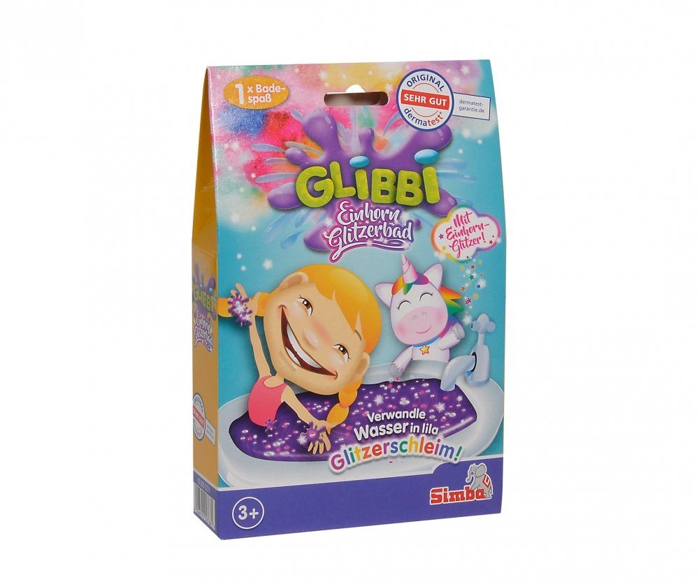 Knete Simba 105953271 - Glibbi Einhorn Glitzerbad