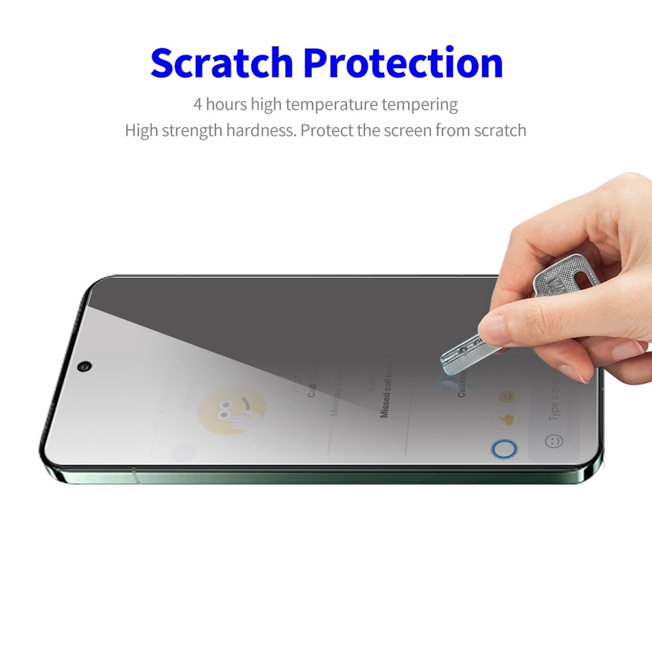 Wigento Displayschutzglas Privacy 2x für Google Pixel 11 / 11 Pro Display 9H Glas Blickschutz für Google Pixel 11 / 11 Pro, Spar Set Privacy Display Schutz Glas – Bild 3 von 5