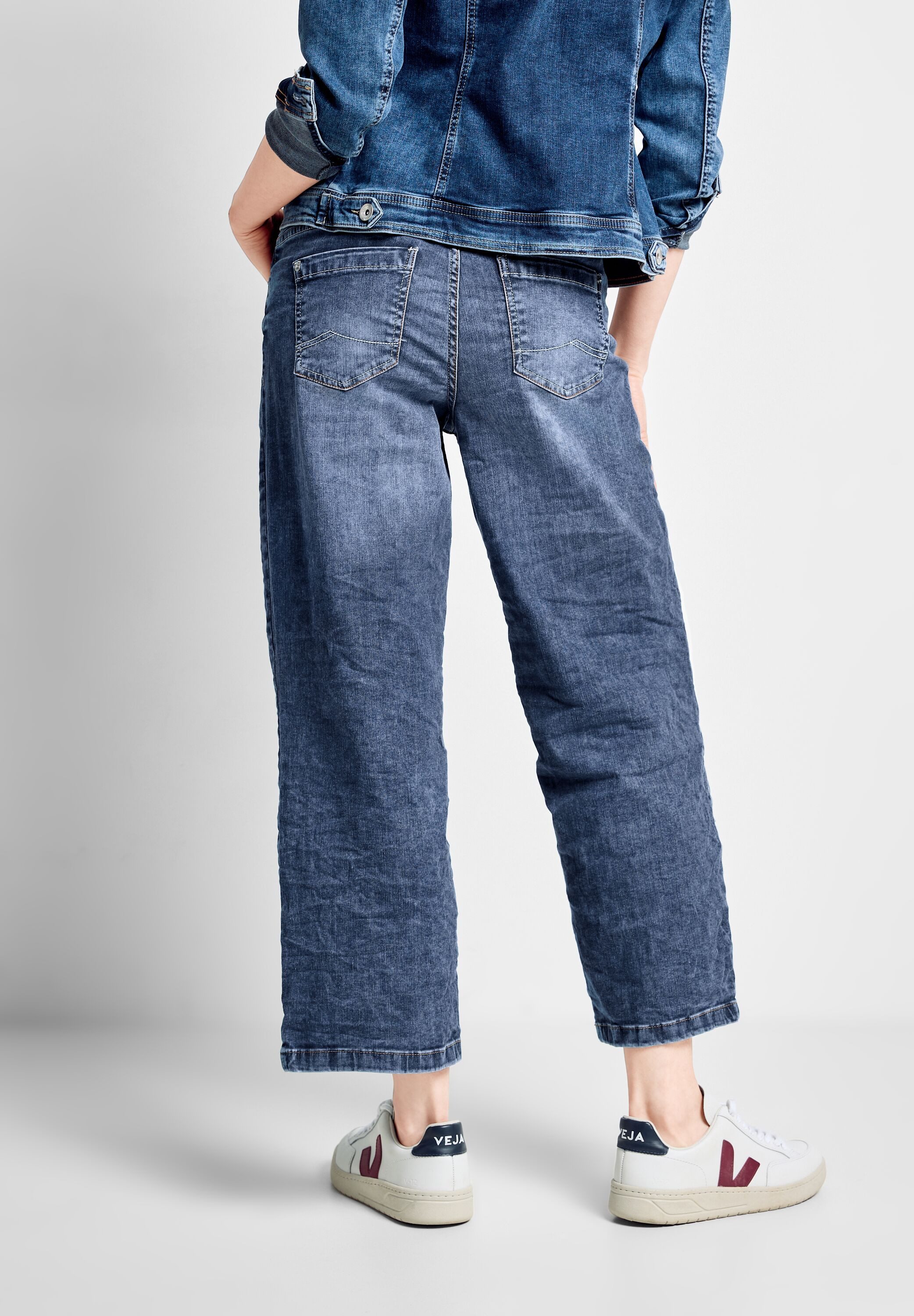 CECIL Loose-fit-Jeans aus Baumwolle mit Stretchanteil