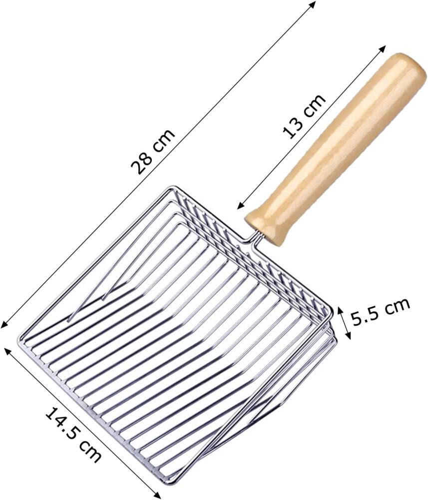 FELIXLEO Schaufel Katzenstreu Schaufel Metall Streuschaufel Katzenklo Edels günstig online kaufen