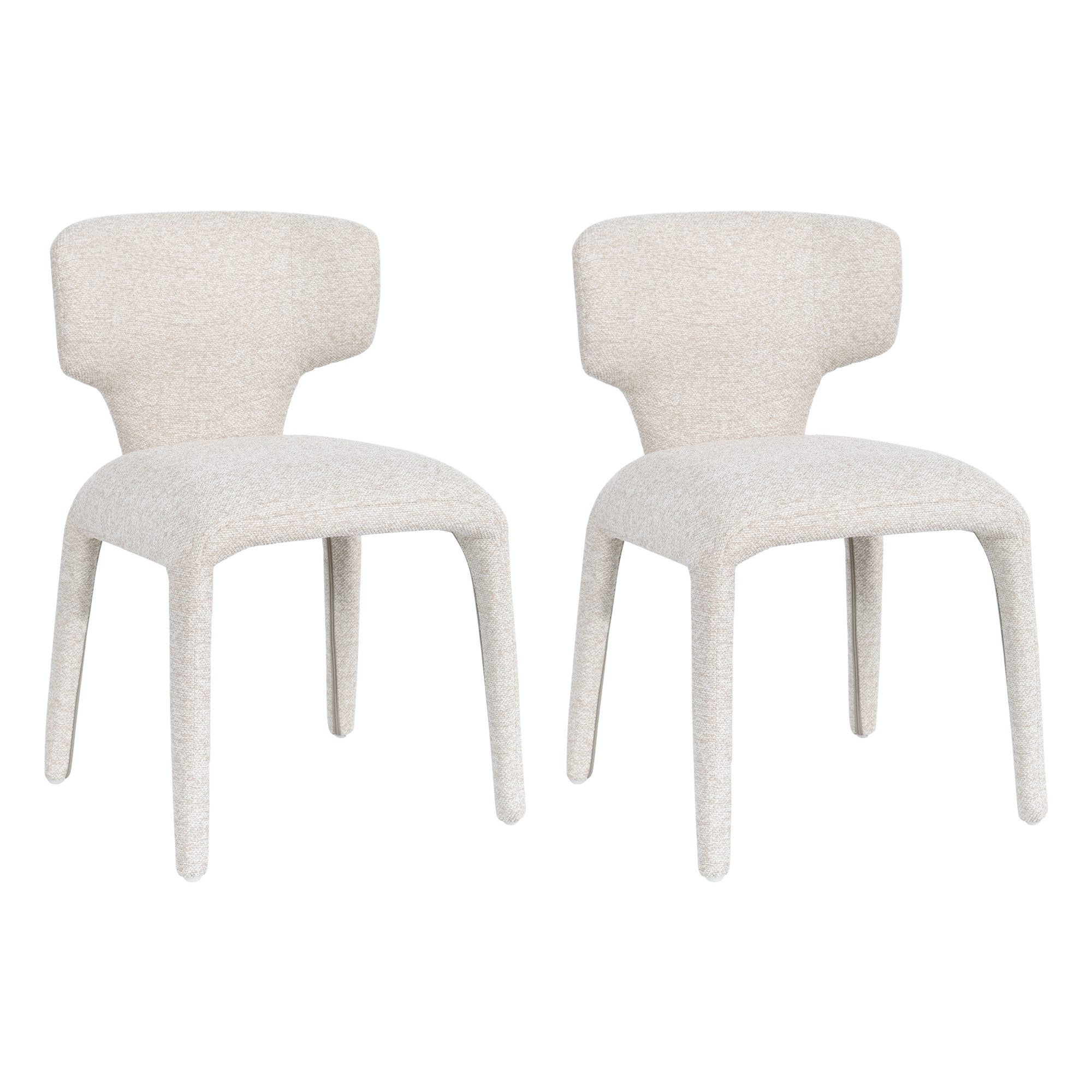 Duhome Esszimmerstuhl (8645), 2er Set, Bouclé-Material, Moderner Stil