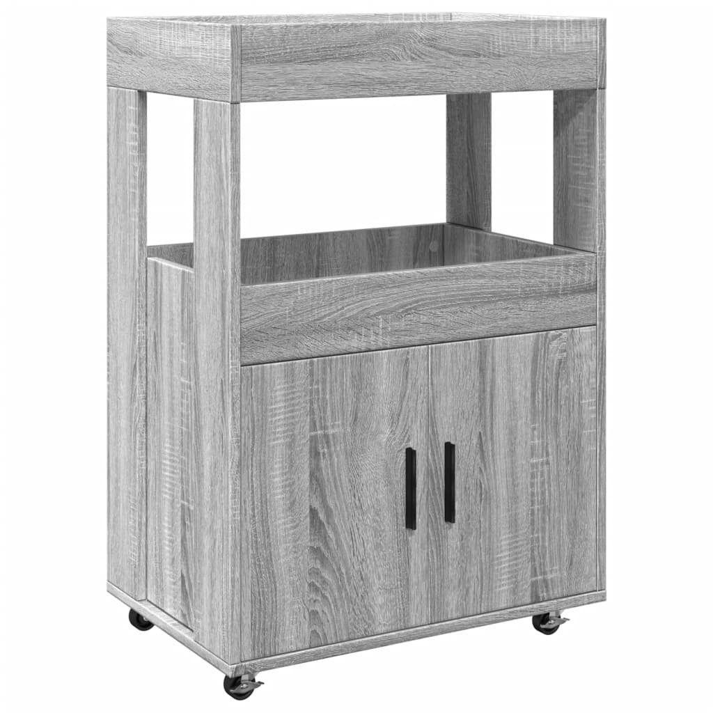 vidaXL Sideboard Barwagen Grau Sonoma 60x39,5x89 günstig online kaufen