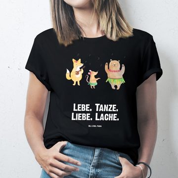 Mr. & Mrs. Panda T-Shirt Waldtiere Aloha - Schwarz - Geschenk, Jubiläum, Frauen, Musik, T-Shir (1-tlg)