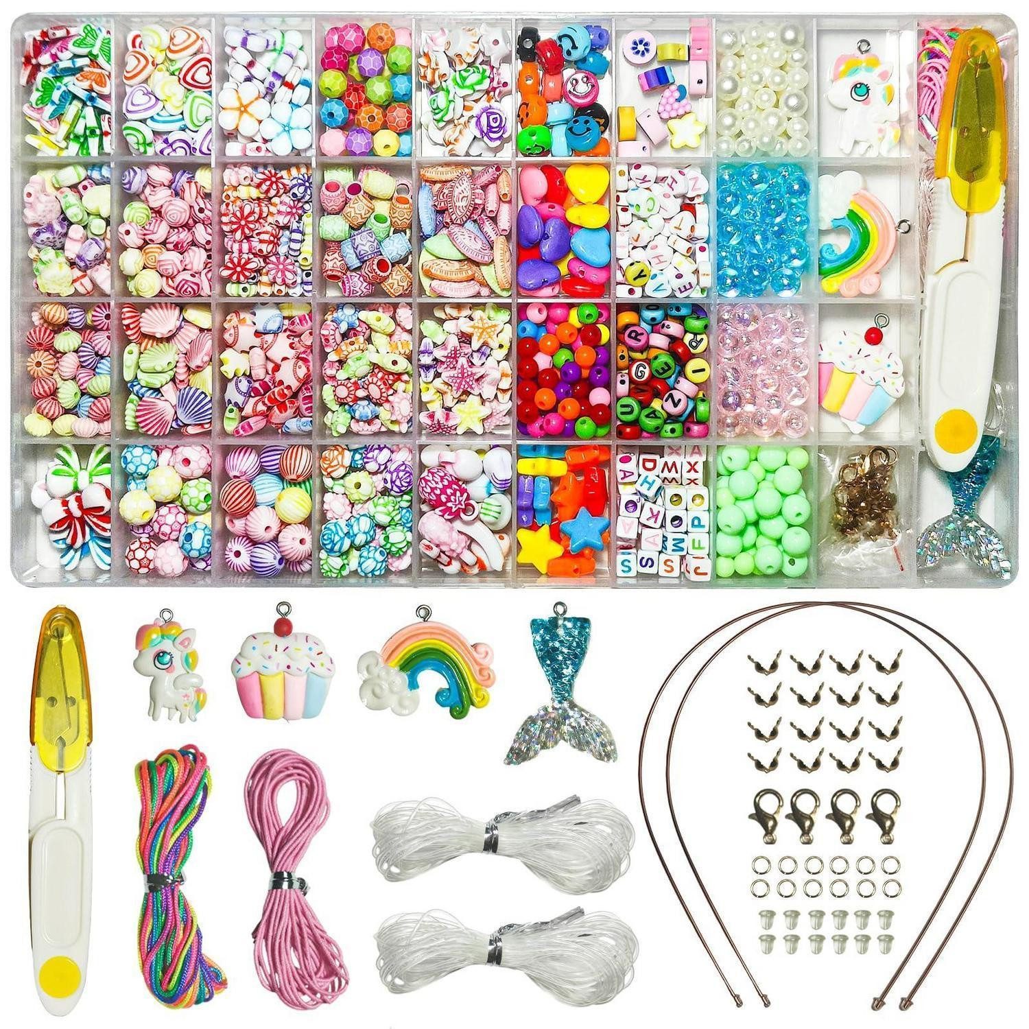 LuxusKollektion Ketten und Armband Set Bastelset Armbänder für Kinder 36 Farben