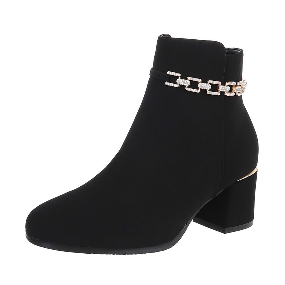 Ital-Design Damen Elegant Stiefelette (87108734) Blockabsatz günstig online kaufen