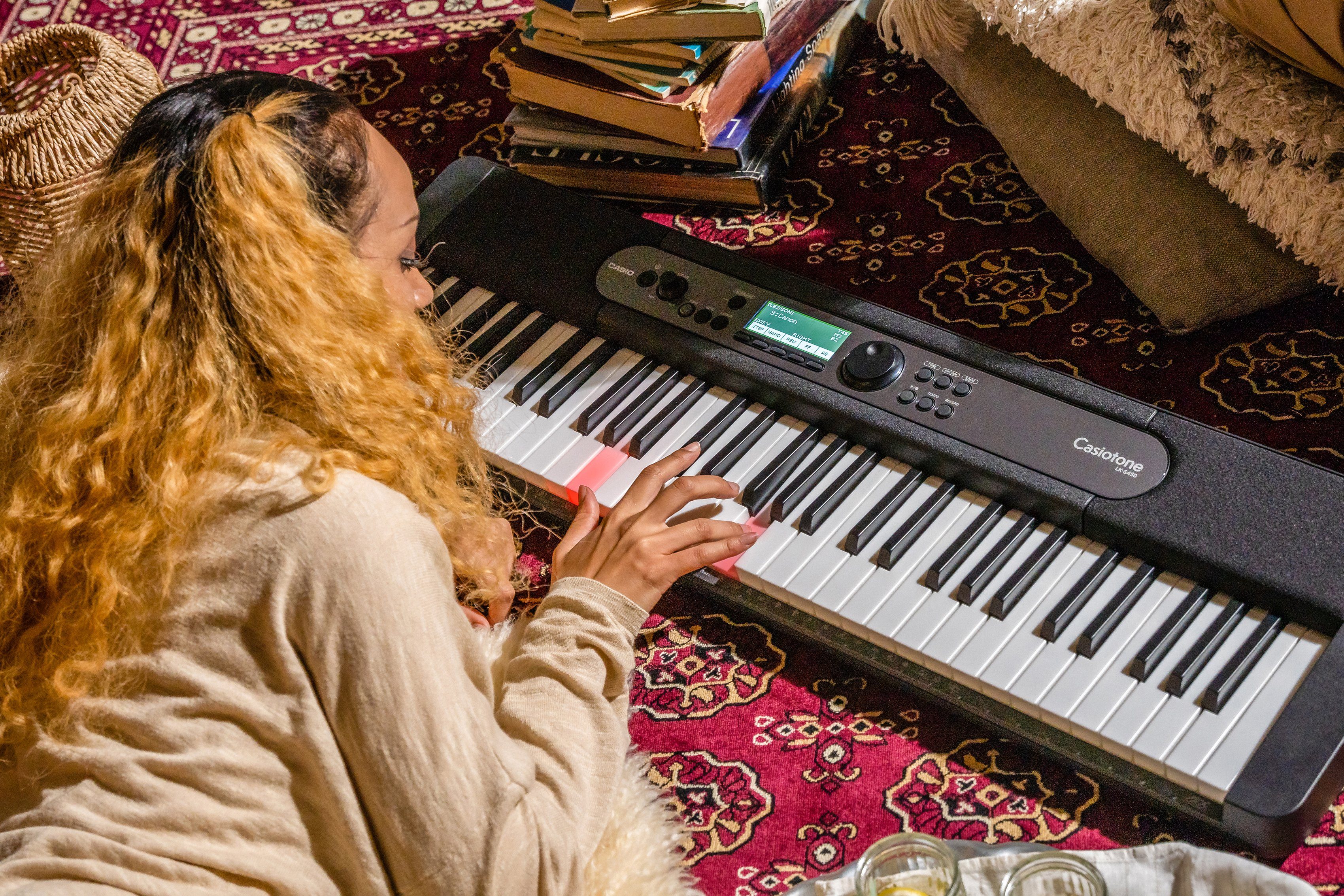 CASIO Home-Keyboard Leuchttastenkeyboard LK-S450, inkl. Netzteil