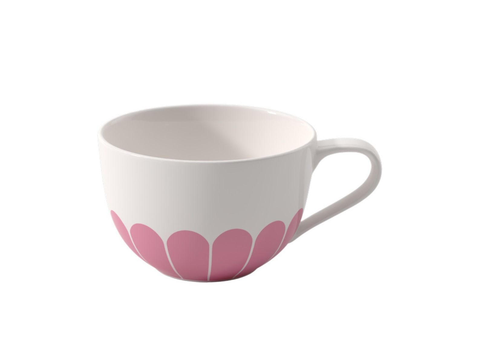 Villeroy & Boch Cappuccinotasse Fleur cassis Cappuccinotasse 0,3l Set6, Premium Porcelain