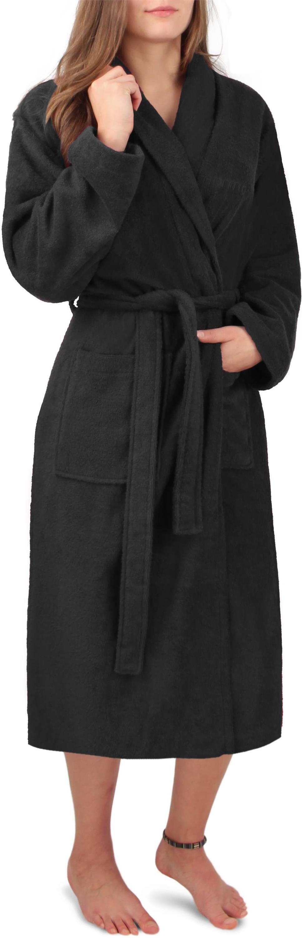 normani Damenbademantel Damen Premium Bademantel Basic, 122, Baumwolle, Sch günstig online kaufen