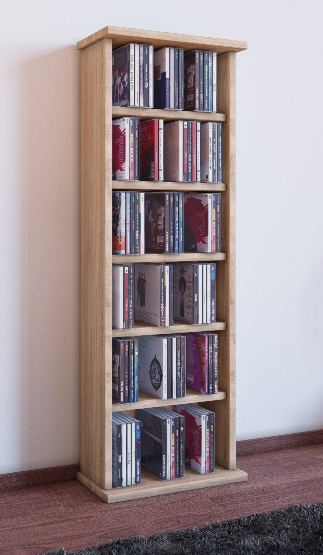 VCM CD-Regal Holz CD DVD Stand günstig online kaufen