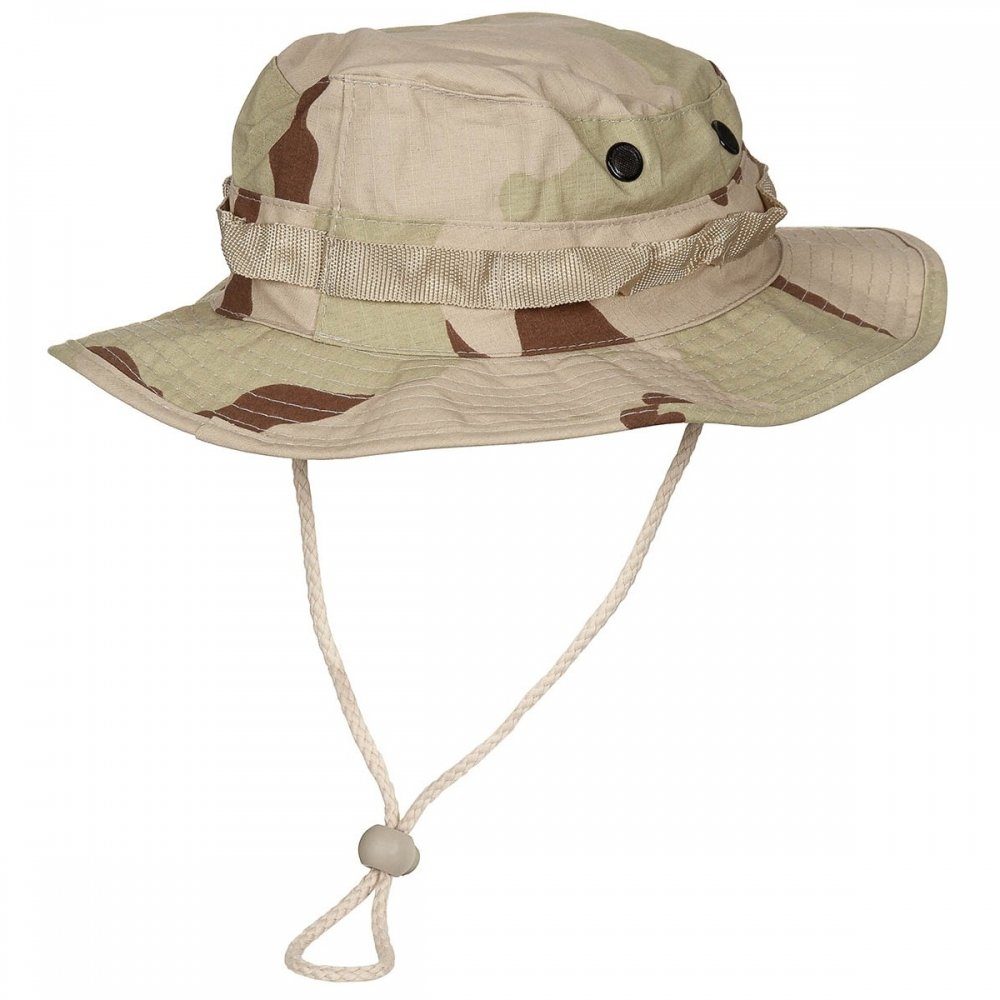 MFH Outdoorhut US GI Buschhut,Kinnband,3 Frb. desert, GI Boonie, Rip Stop - günstig online kaufen