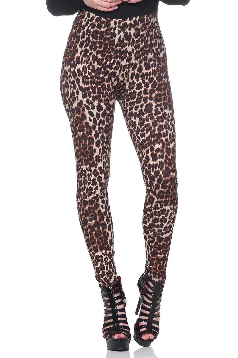 EloModa Leggings Damen Leggings Leo Zebra Print Stretch Slim Fit, S-XL (1-tlg)
