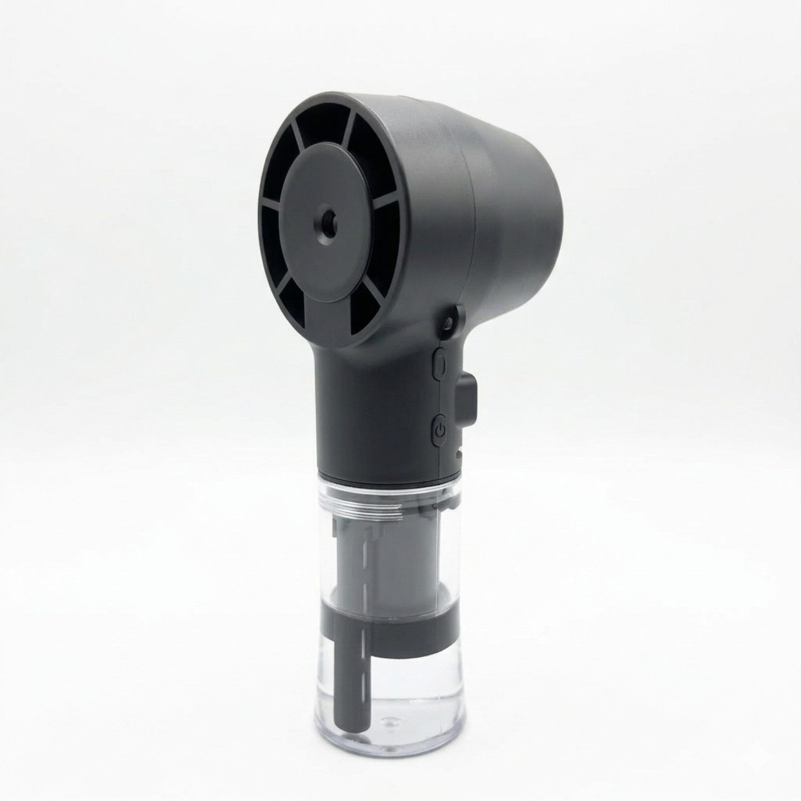HAC24 Handventilator 2-in-1 Akku Handventilator Tragbarer Mini Ventilator, mit Wassersprühnebel, 4 Geschwindigkeiten, 1200mAh Akku
