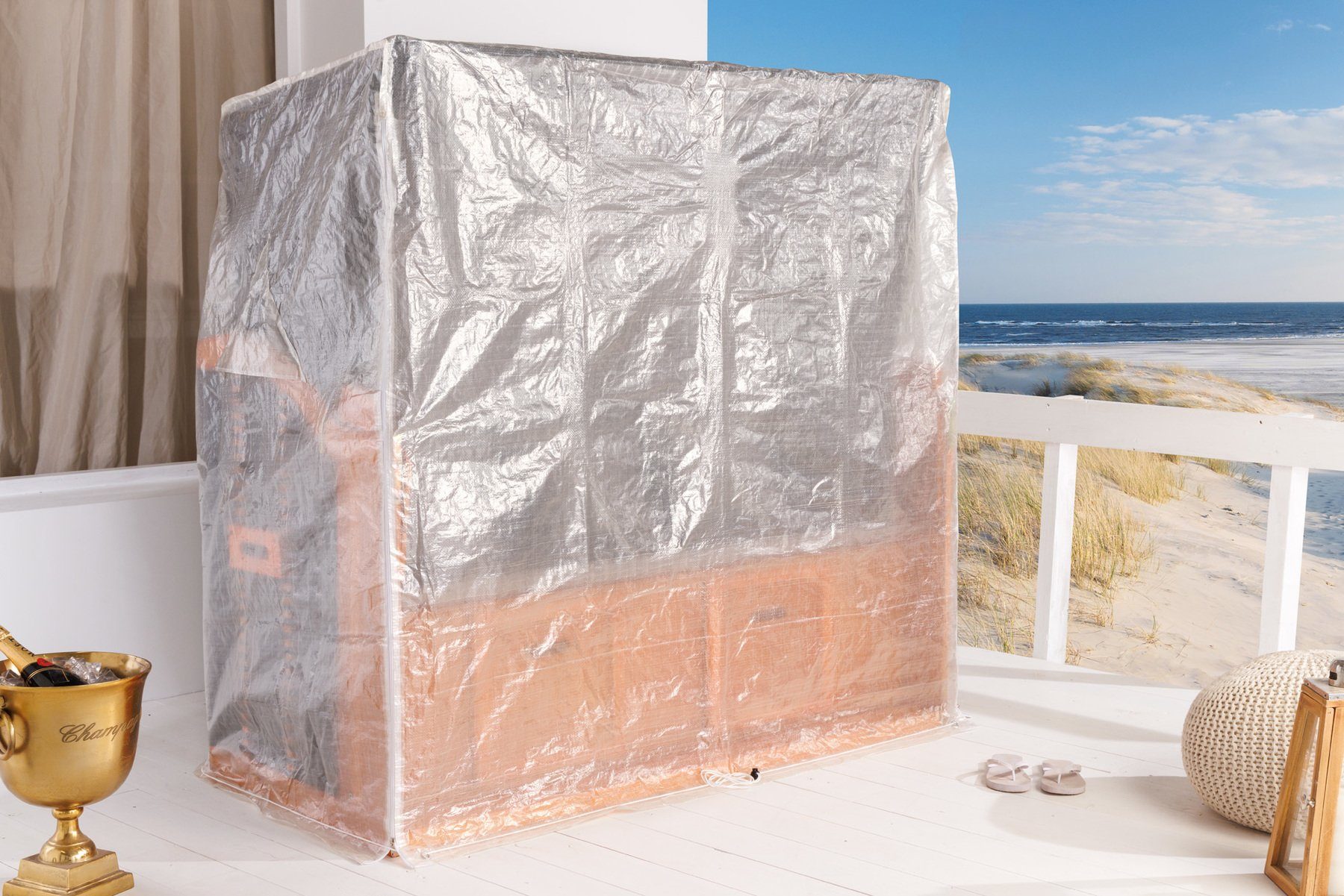 riess-ambiente Strandkorb-Schutzhülle OSTSEE transparent (Einzelartikel, 1- günstig online kaufen