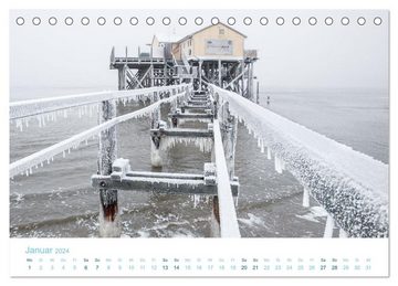 CALVENDO Wandkalender Mehr Nordsee (Tischkalender 2024 DIN A5 quer), CALVENDO Monatskalender