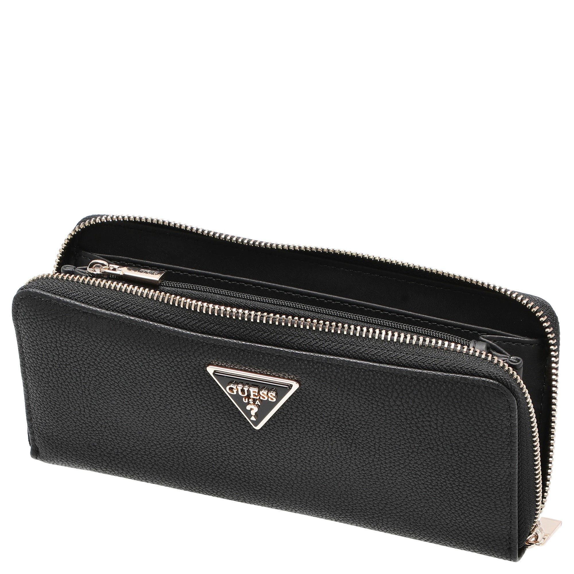 Guess Geldbörse Laurel II SLG Large Zip Around - Geldbörse 12cc 20 cm (blac günstig online kaufen