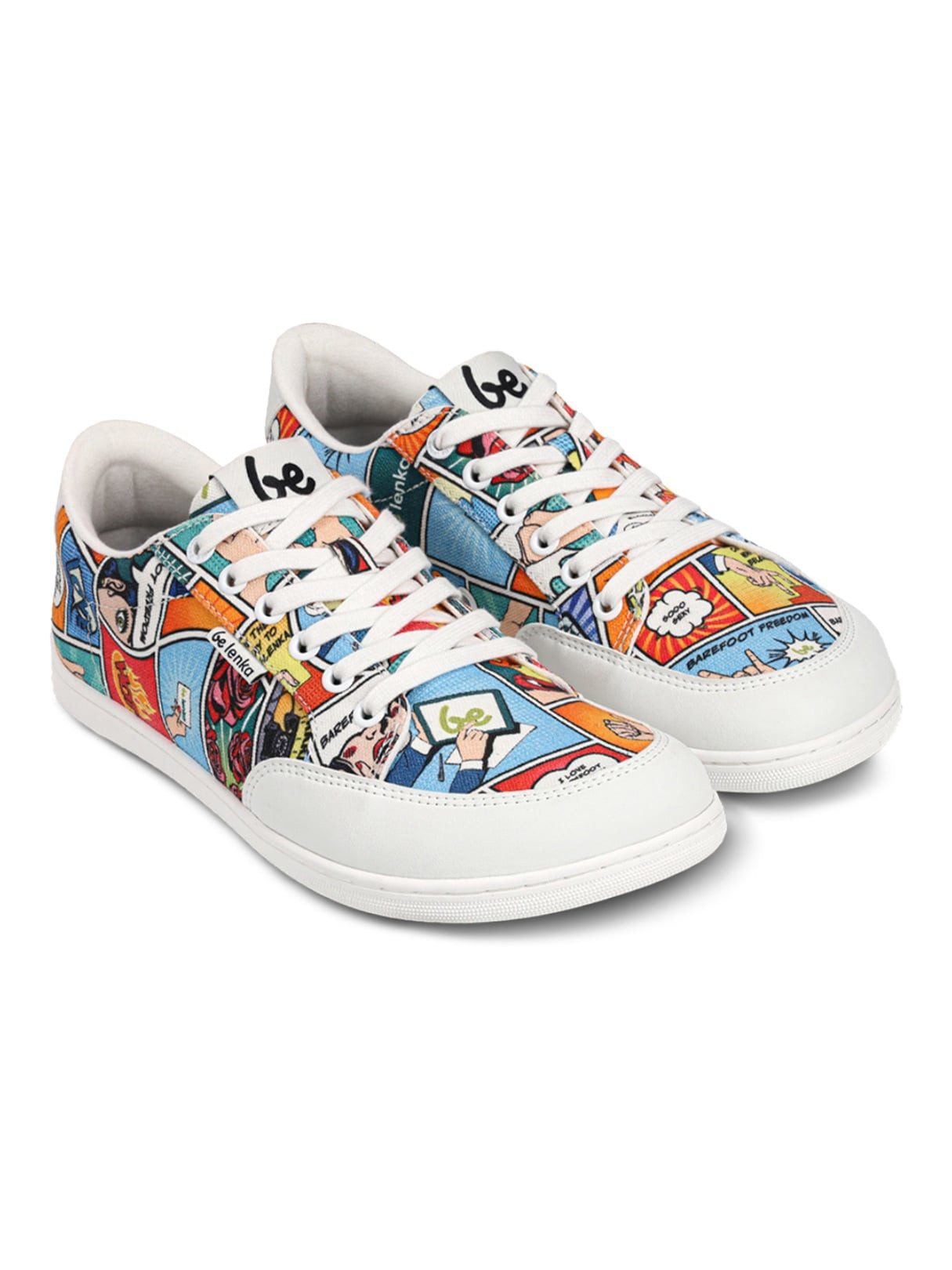 Be Lenka Barfussschuhe Rebound (flexible Sohle, pures Barfußgefühl) Comics bunt Sneaker