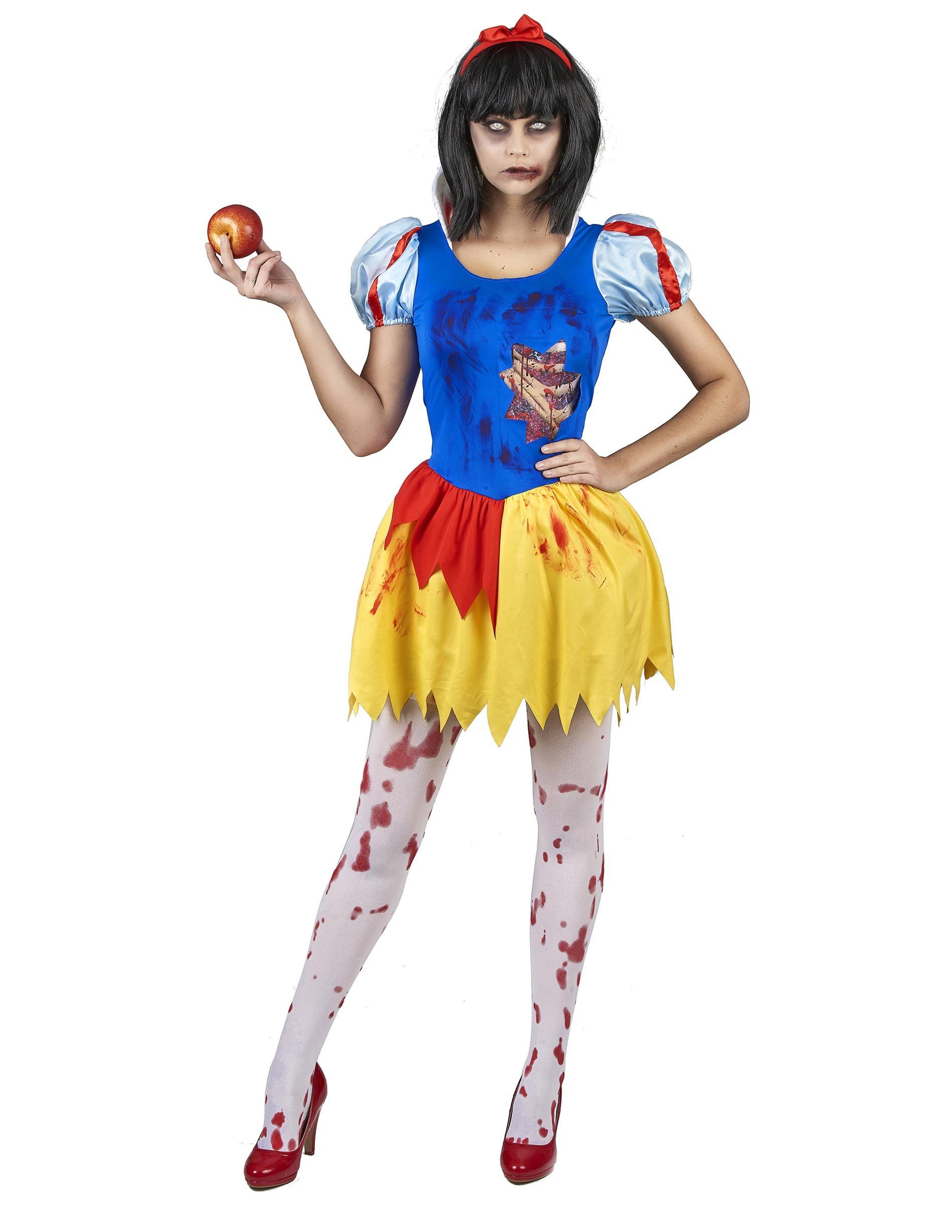 JADEO Zombie-Kostüm Märchenkostüm für Halloween blau-gelb-rot