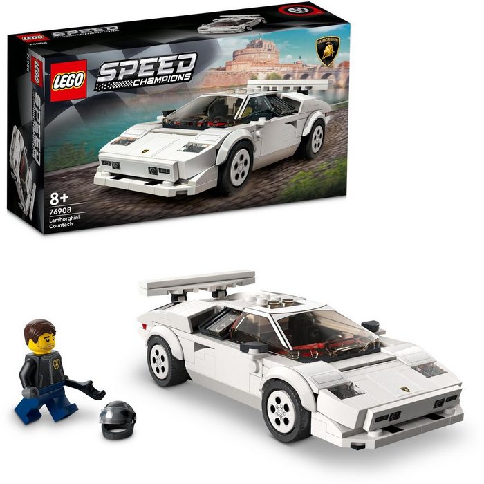 LEGO® Konstruktionsspielsteine Lamborghini Countach (76908) LEGO® Speed Champions (262 St) Made in Europe