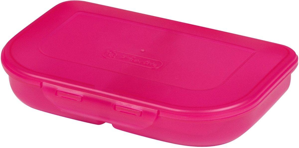 Herlitz Geschirr-Set Brotdose 23x15,5x4cm pink Packung mit 2 Stück
