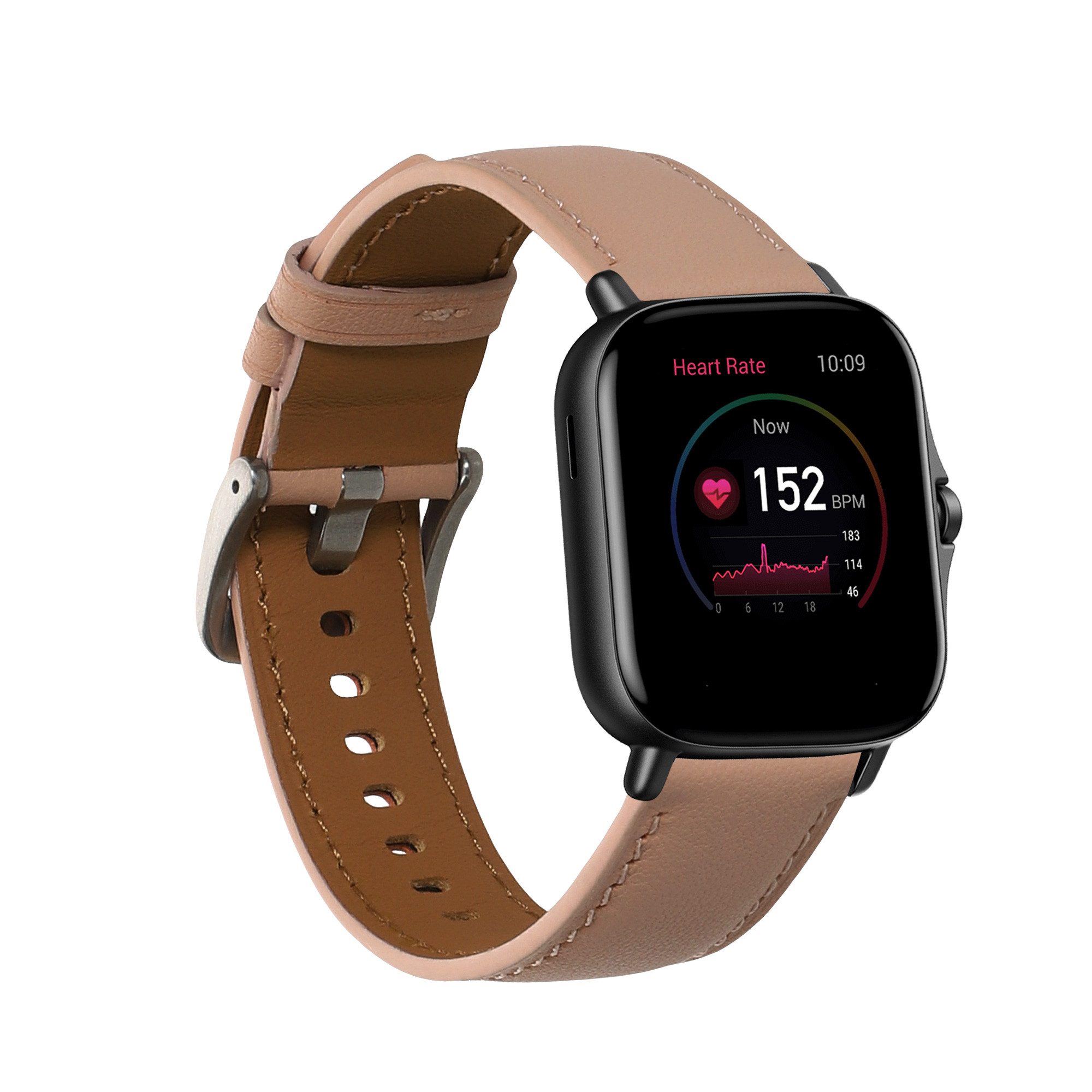 kwmobile kwmobile Echtleder Uhrenarmband für Huami Amazfit GTR Mini / GTS 4 Smartwatch, 1-tlg.