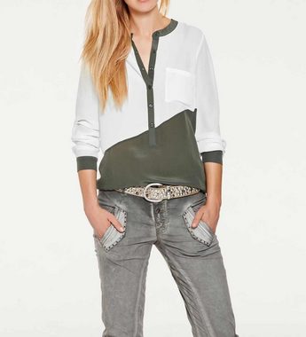 B.C. Best Connection by heine Shirtbluse Heine - Best Connections Damen Blusenshirt, khaki-offwhite