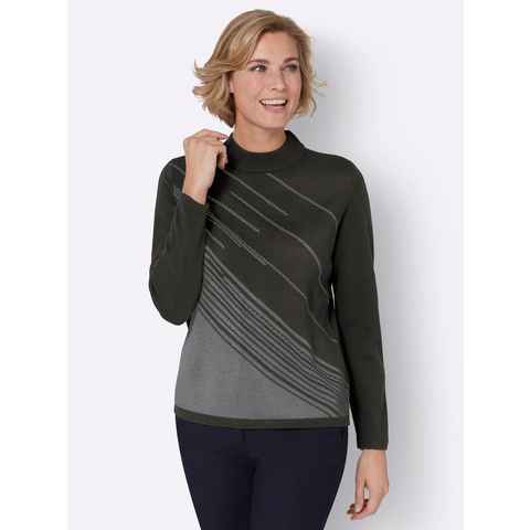 Sieh an! Strickpullover Jacquard-Pullover