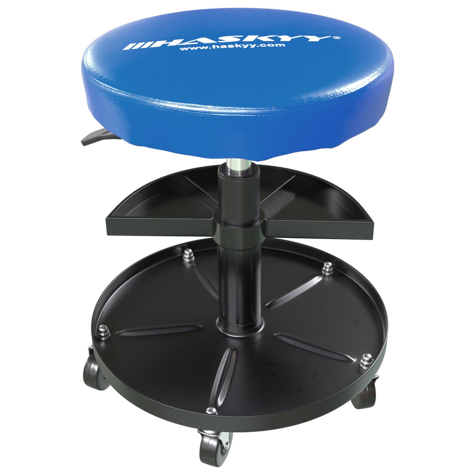 HASKYY Arbeitshocker Werkstatthocker Rollhocker 300 mm Sitz Geleinlage Arbe günstig online kaufen