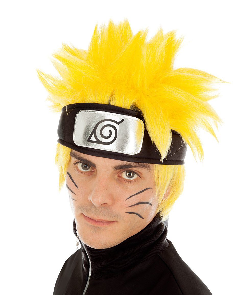 GalaxyCat Kostüm-Perücke Naruto Shippuden Cosplay Perücke von Naruto  Uzumaki, Gelb, Cosplay Perücke von Naruto Uzumaki, Perücke von Naruto  Uzumaki aus Naruto Shippuden