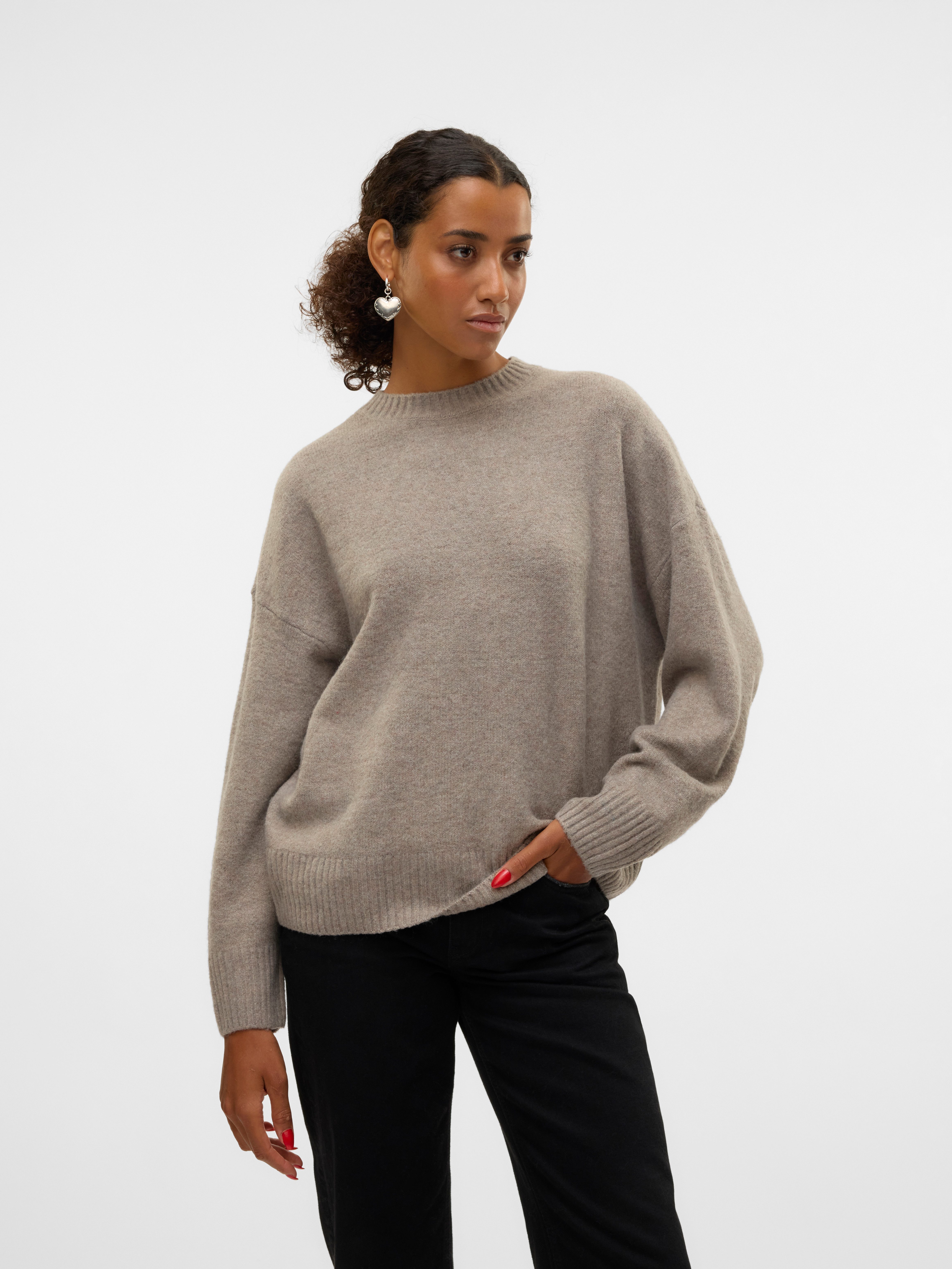 Vero Moda Strickpullover VMBOOM LS O-NECK günstig online kaufen