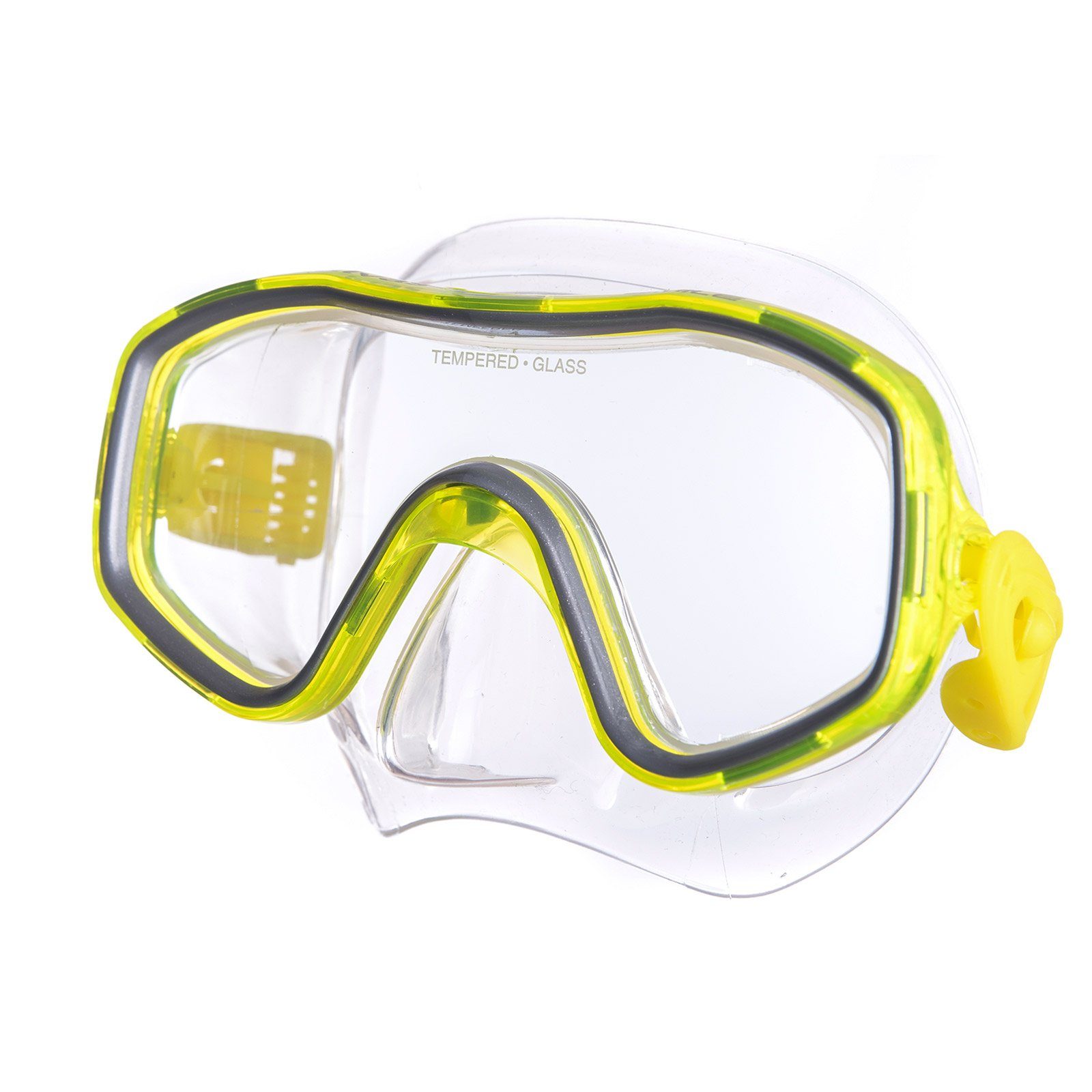 Schnorchel, Maske Silikon Anti Schwimmbrille Salvas Kinder Smile Tauch Taucher Schwimm Brille gelb