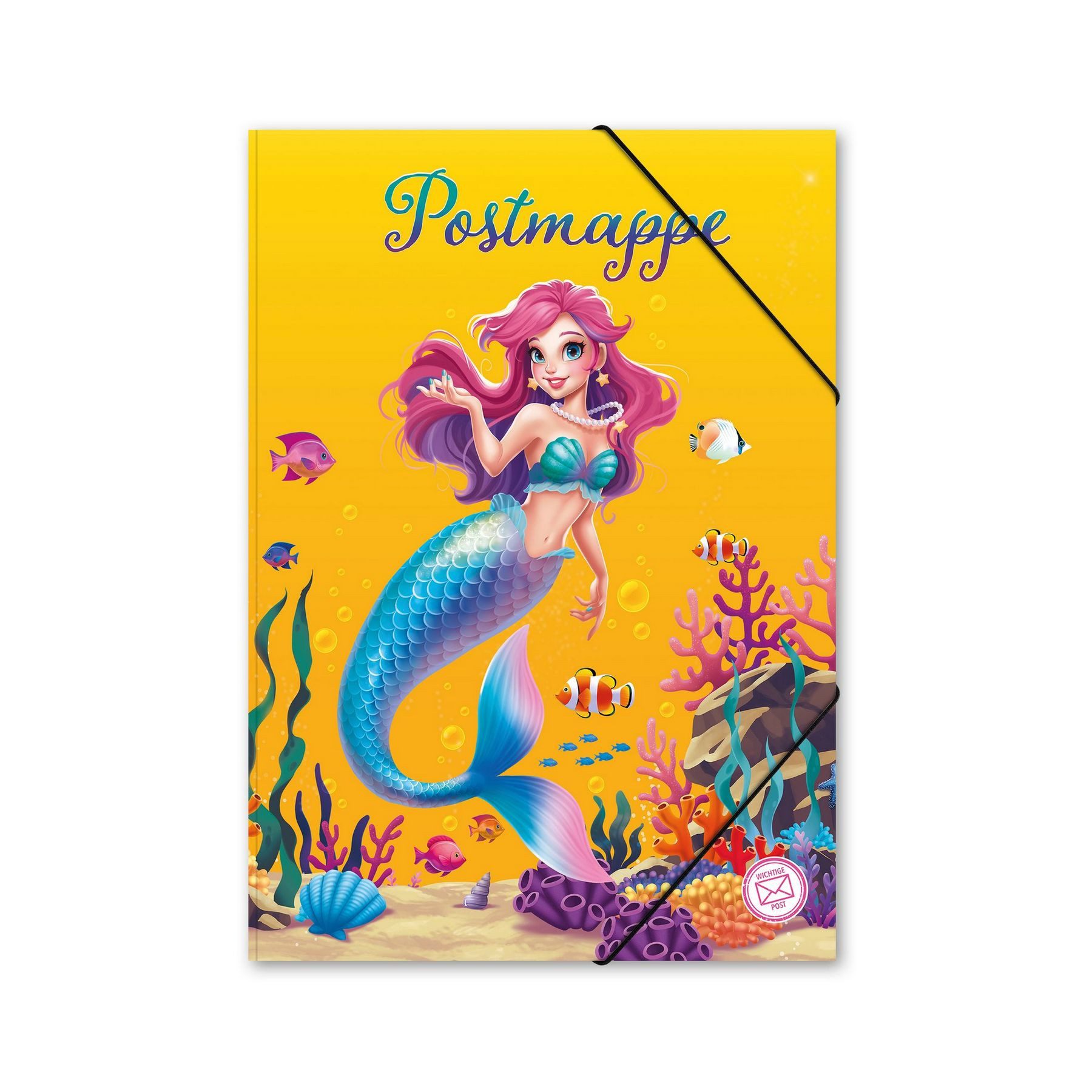 itenga Organisationsmappe ITENGA Postmappe A4 PP Motiv Meerjungfrau - AQUA DREAMS aus langlebige