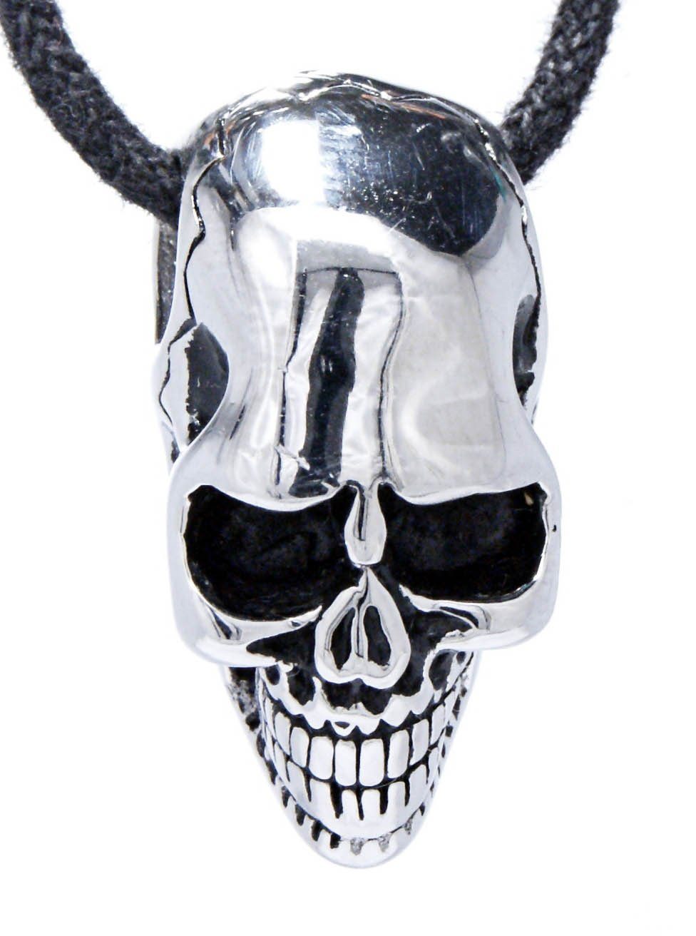 Kiss of Leather Kettenanhänger Totenkopf Skull Schädel Anhänger Edelstahl