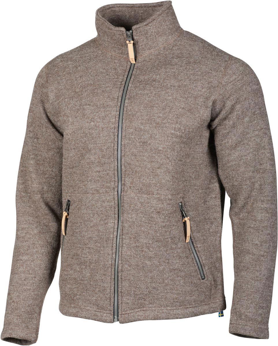Ivanhoe of Sweden Wolljacke Herren Full Zip NLS Sap (ungefärbte Wolle)
