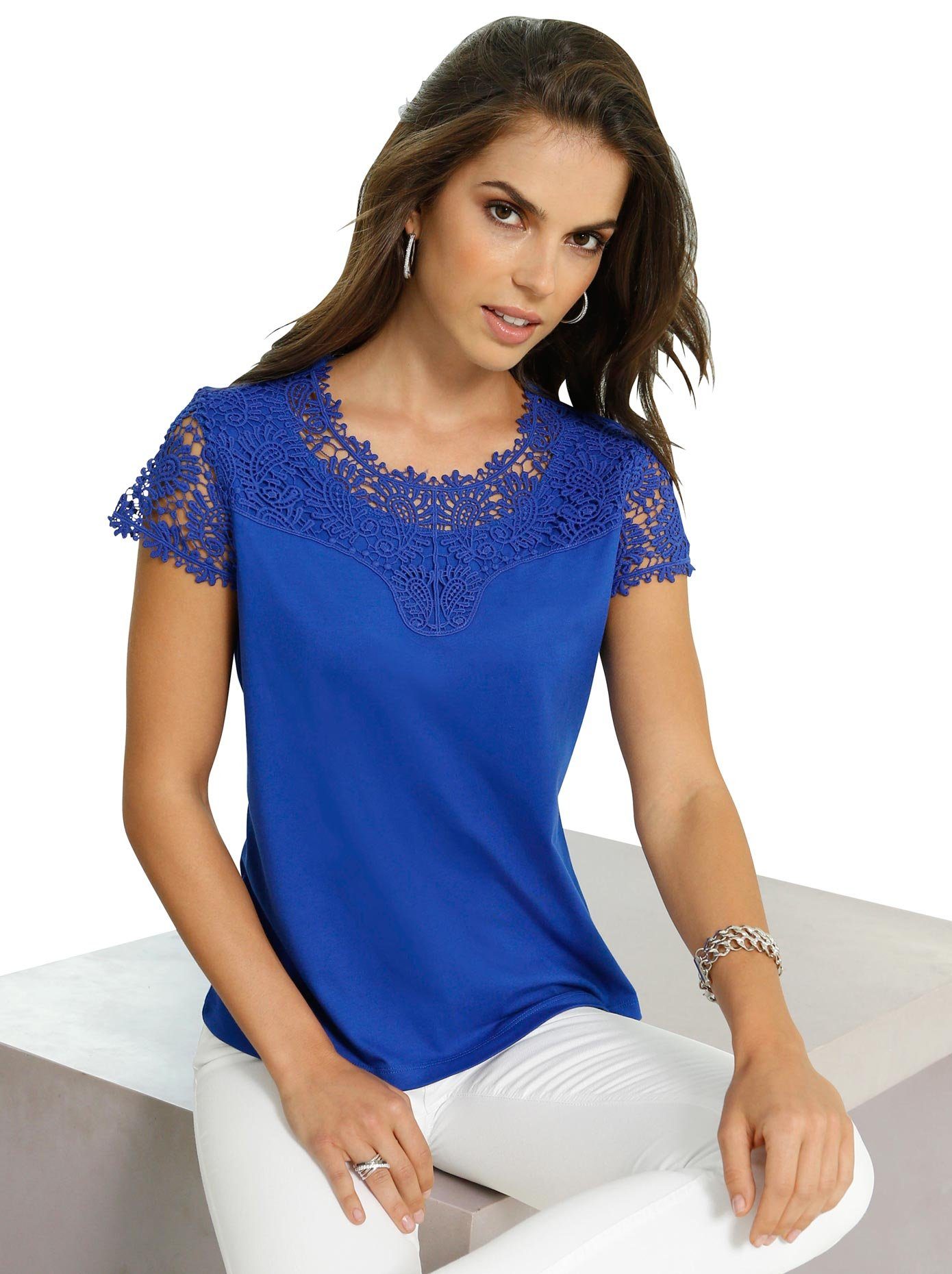 Lady Spitzenshirt »Shirt« (1-tlg) online kaufen | OTTO