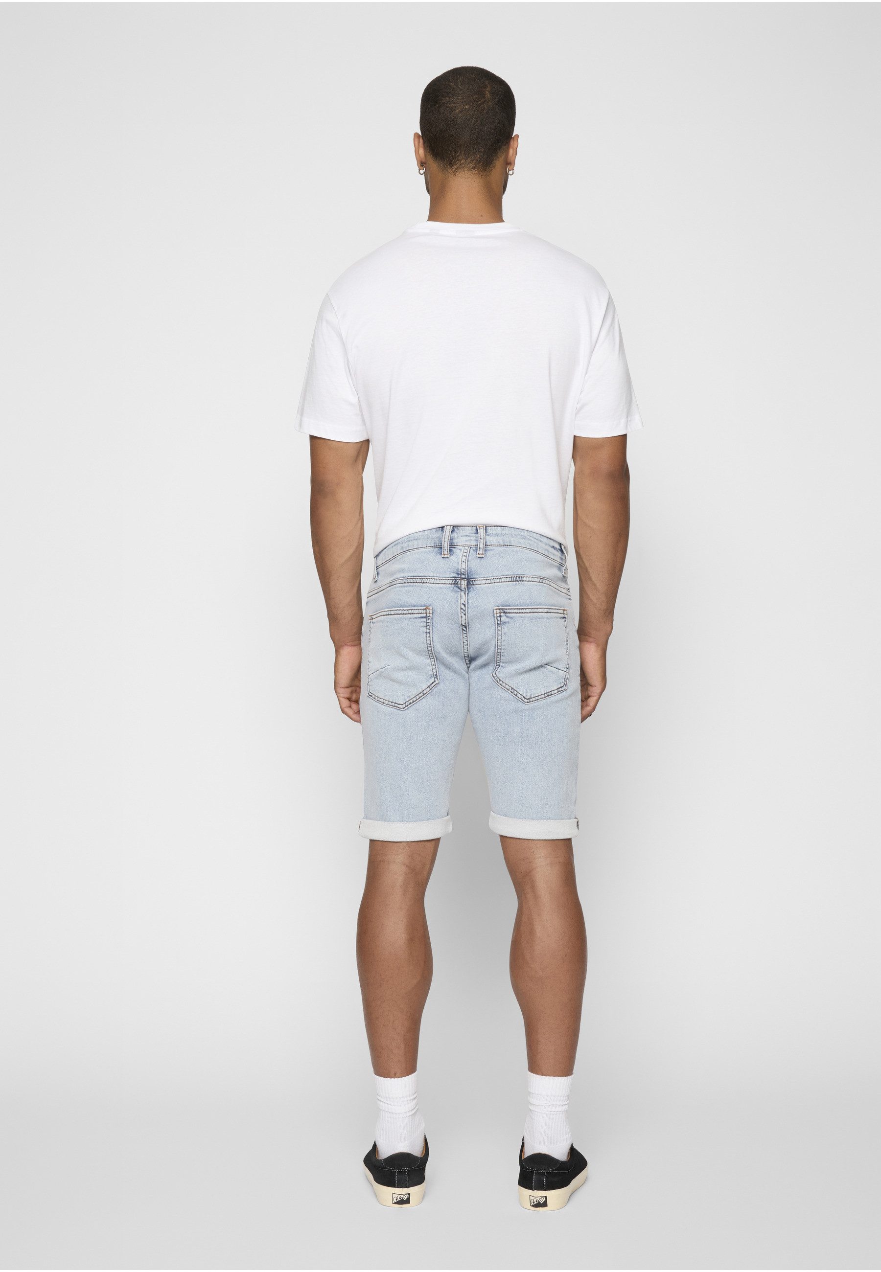 2Y Premium Stoffhose 2Y Premium Herren 2Y Basic Slim Fit Denim Shorts (1-tlg)