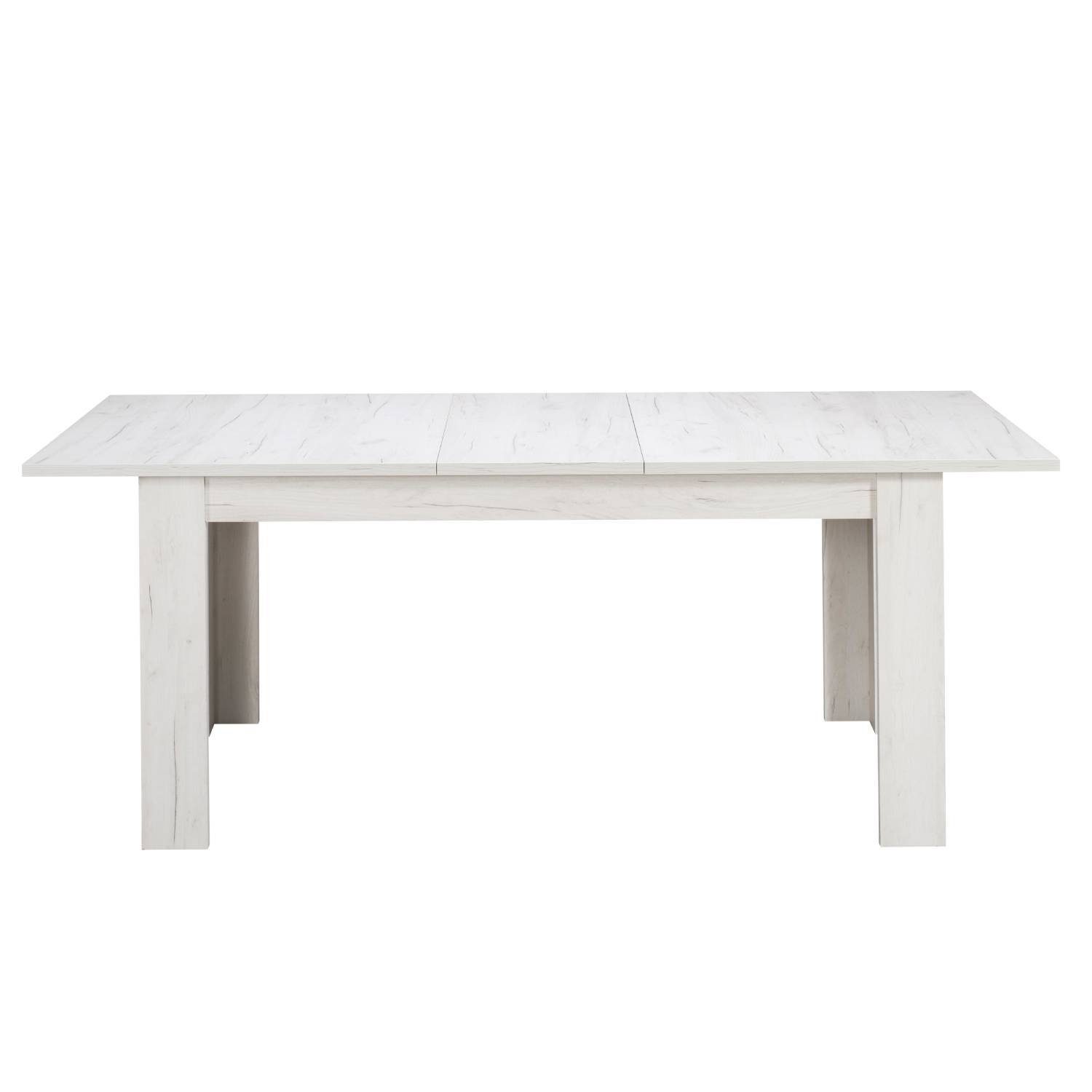 Homestyle4u Esstisch Esszimmertisch 90x160 ausziehbar weiß | (kein | weiß Farben Küchentisch mehrere Set) weiß Holztisch