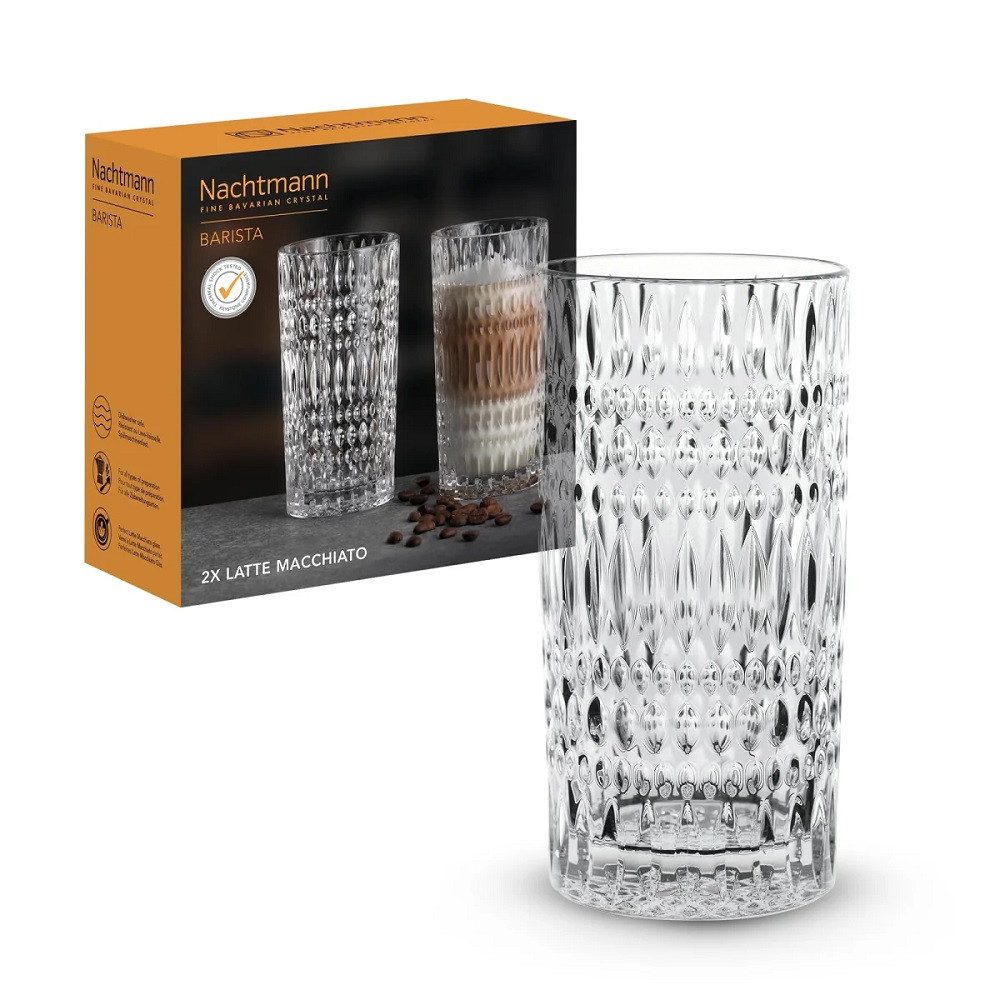 Nachtmann Thermoglas Nachtmann Ethno Barista Latte Macchiato 2er Set, Glas