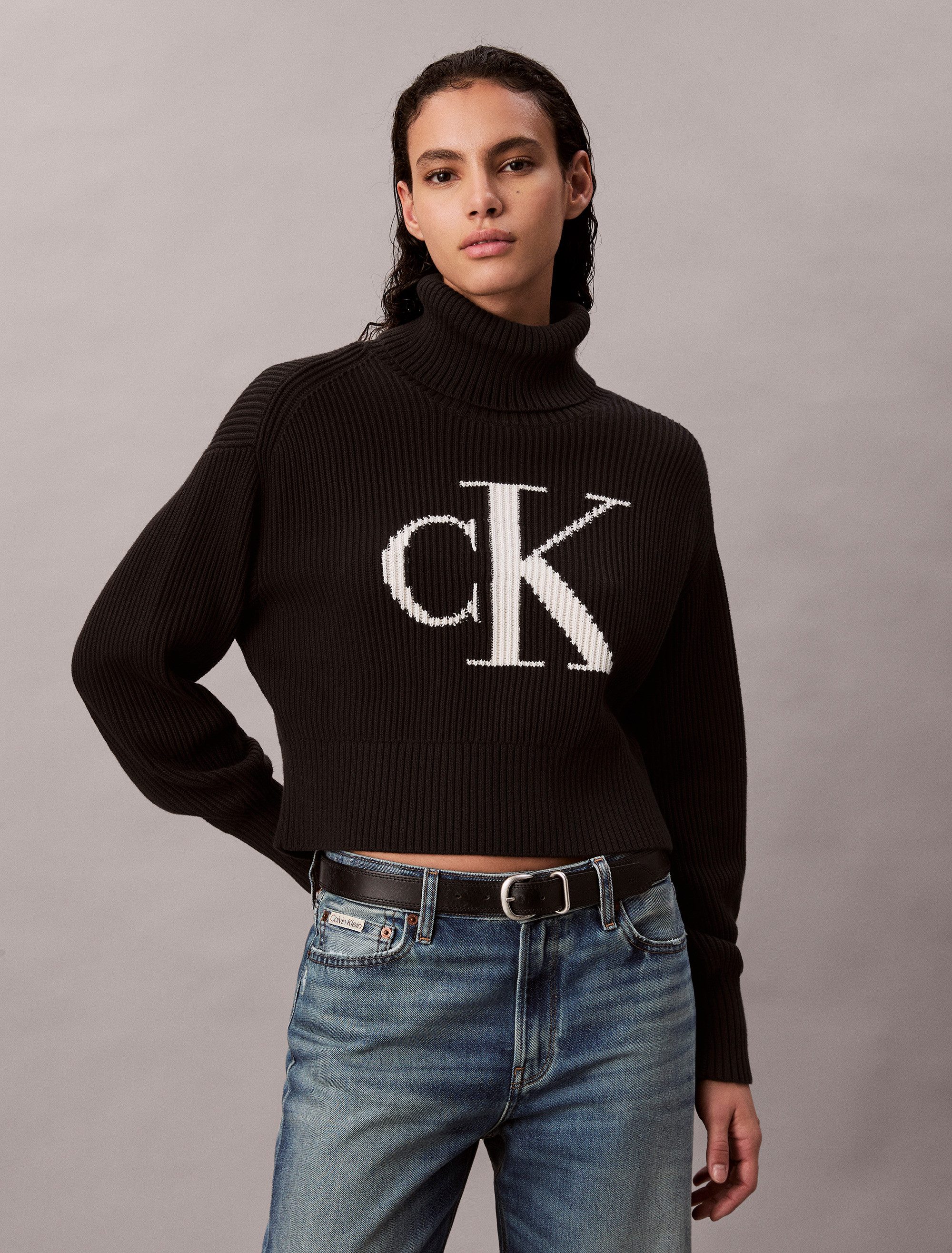 Calvin Klein Jeans Strickpullover Rollkragen, loose fit günstig online kaufen
